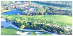 A view of the golf course from above.